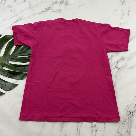 Pyramid Creations Vintage 90s Luxor Las Vegas Graphic Tee Size L Pink Egyptian - Picture 7 of 9